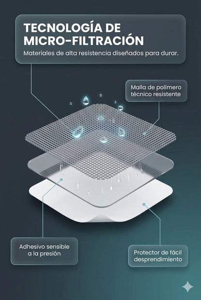 AquaShield™ - Protección invisible contra obstrucciones de desagüe (PACK 50 UNIDADES)