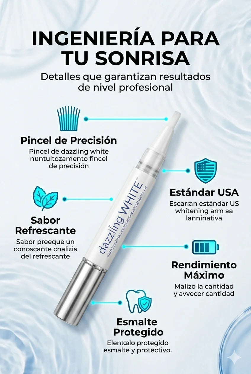 Lápiz Blanqueador Dazzling White™: Sonrisa de impacto en solo 7 días.