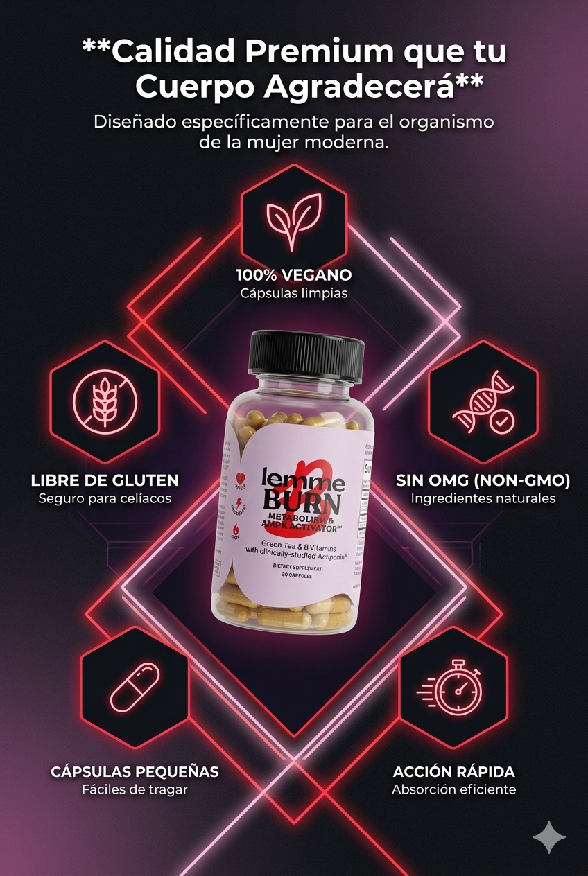 Lemme Burn™: Quema grasa clínicamente comprobada con Actiponin®.