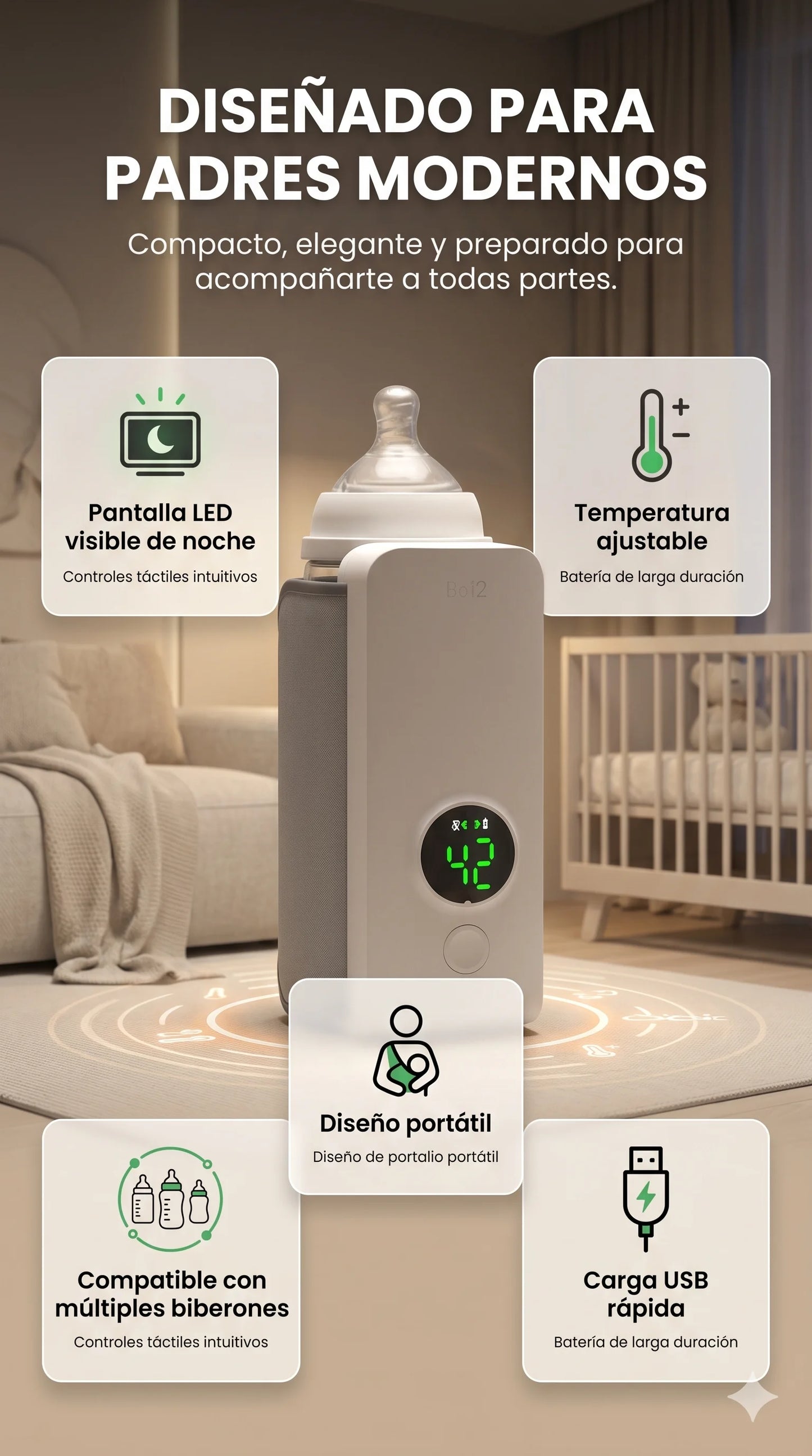 ThermoBaby™: Temperatura perfecta en todo lugar.