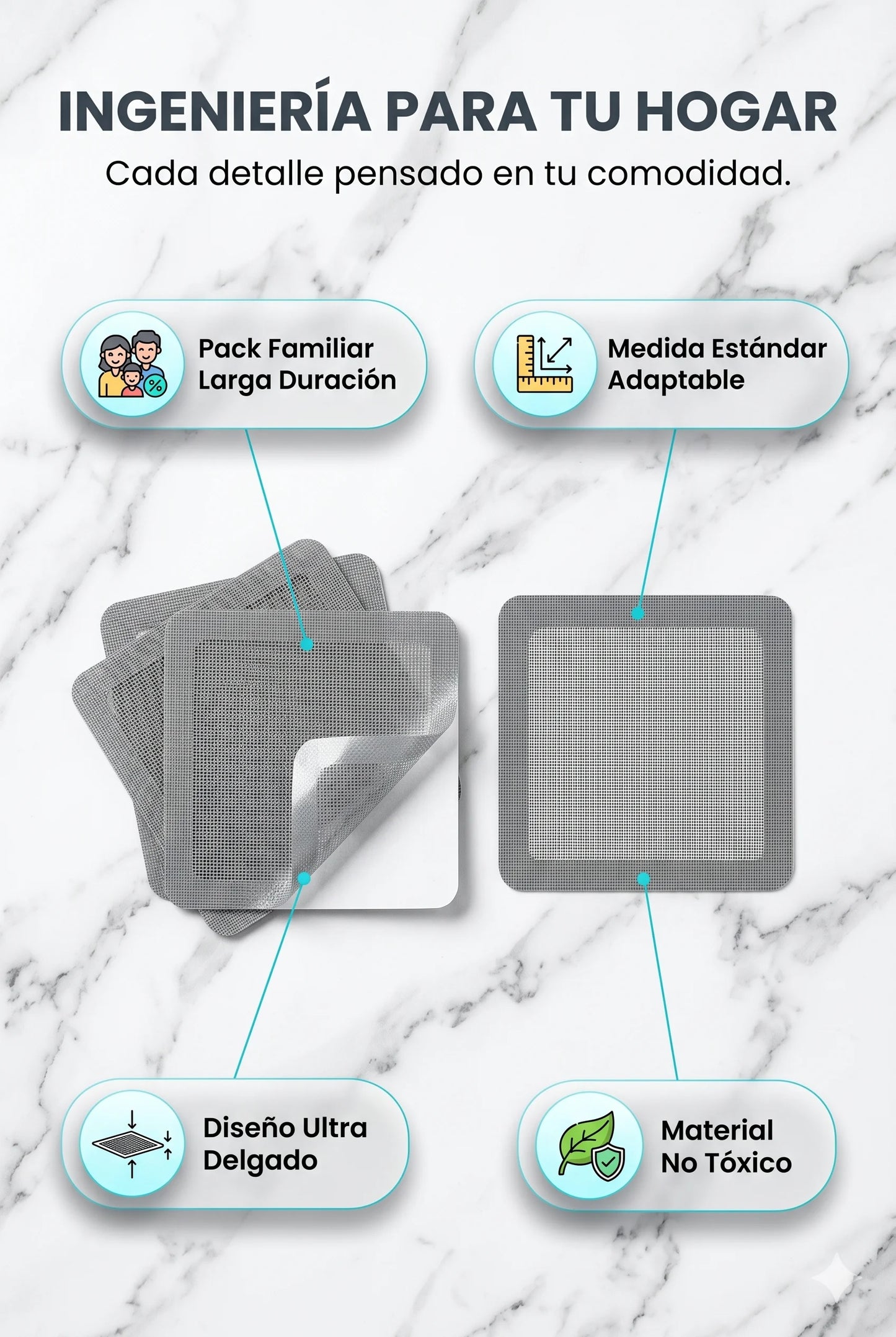 AquaShield™ - Protección invisible contra obstrucciones de desagüe (PACK 50 UNIDADES)