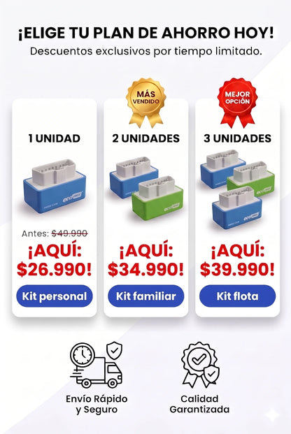 Eco OBD2 Elite™:Maximiza tus kilómetros por mucho menos dinero 💰