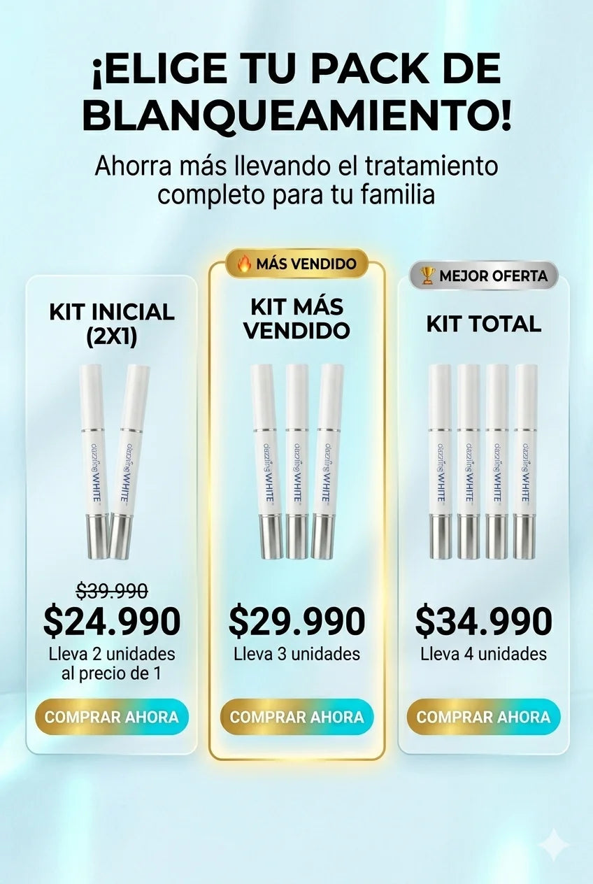 Lápiz Blanqueador Dazzling White™: Sonrisa de impacto en solo 7 días.