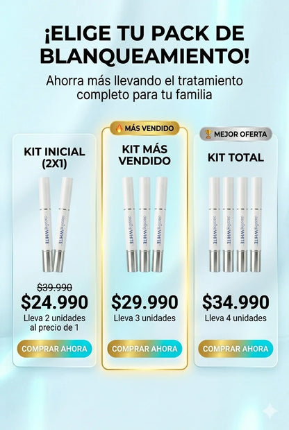 Lápiz Blanqueador Dazzling White™: Sonrisa de impacto en solo 7 días.