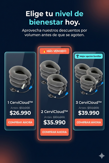 CerviCloud™: Alivio instantáneo para tu cuello tenso