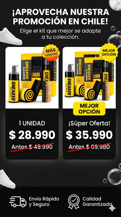Kit SneakerPro™:Limpieza profesional para tu calzado favorito.