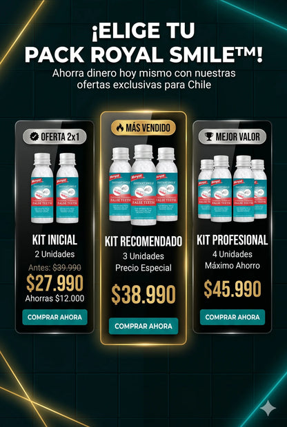 OFERTA 2X1 Royal Smile™: Reparador Dental, Tu dentadura perfecta en solo minutos.
