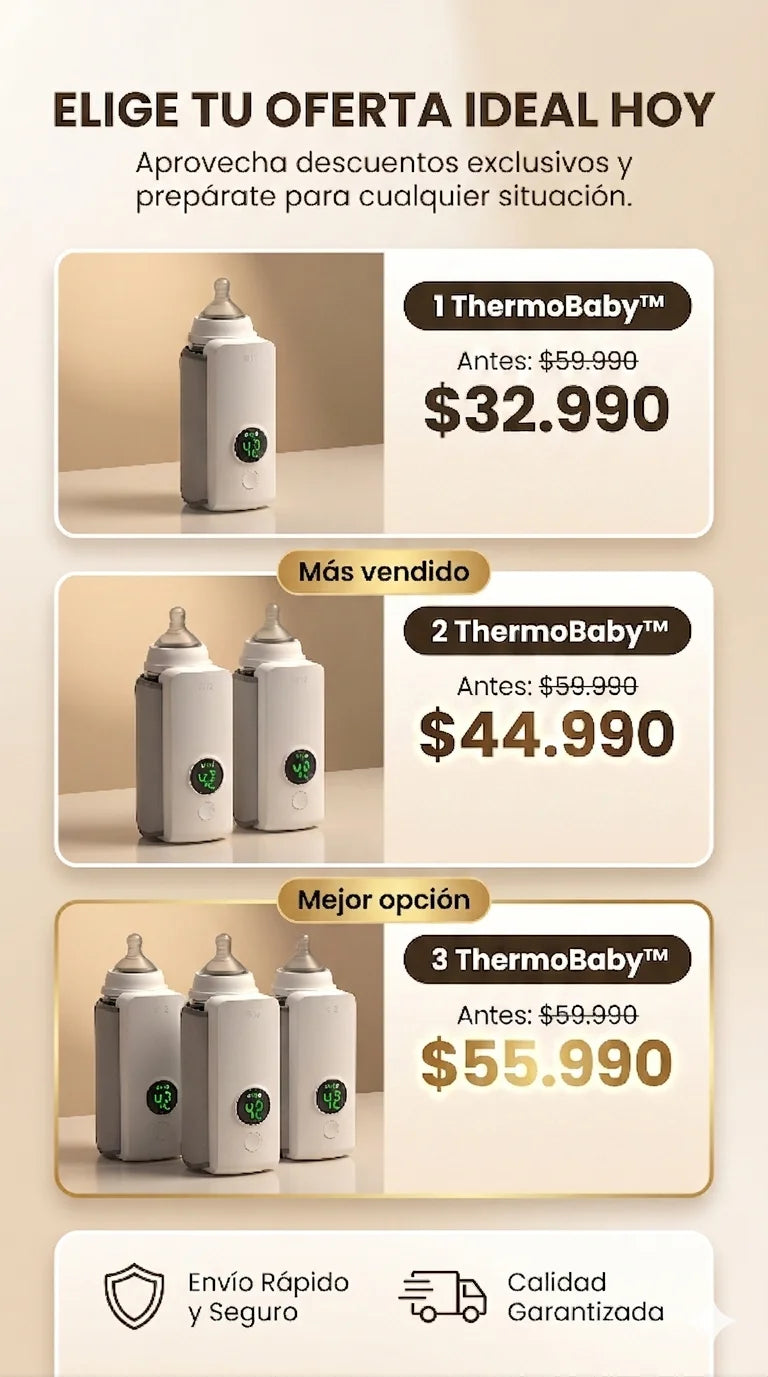 ThermoBaby™: Temperatura perfecta en todo lugar.