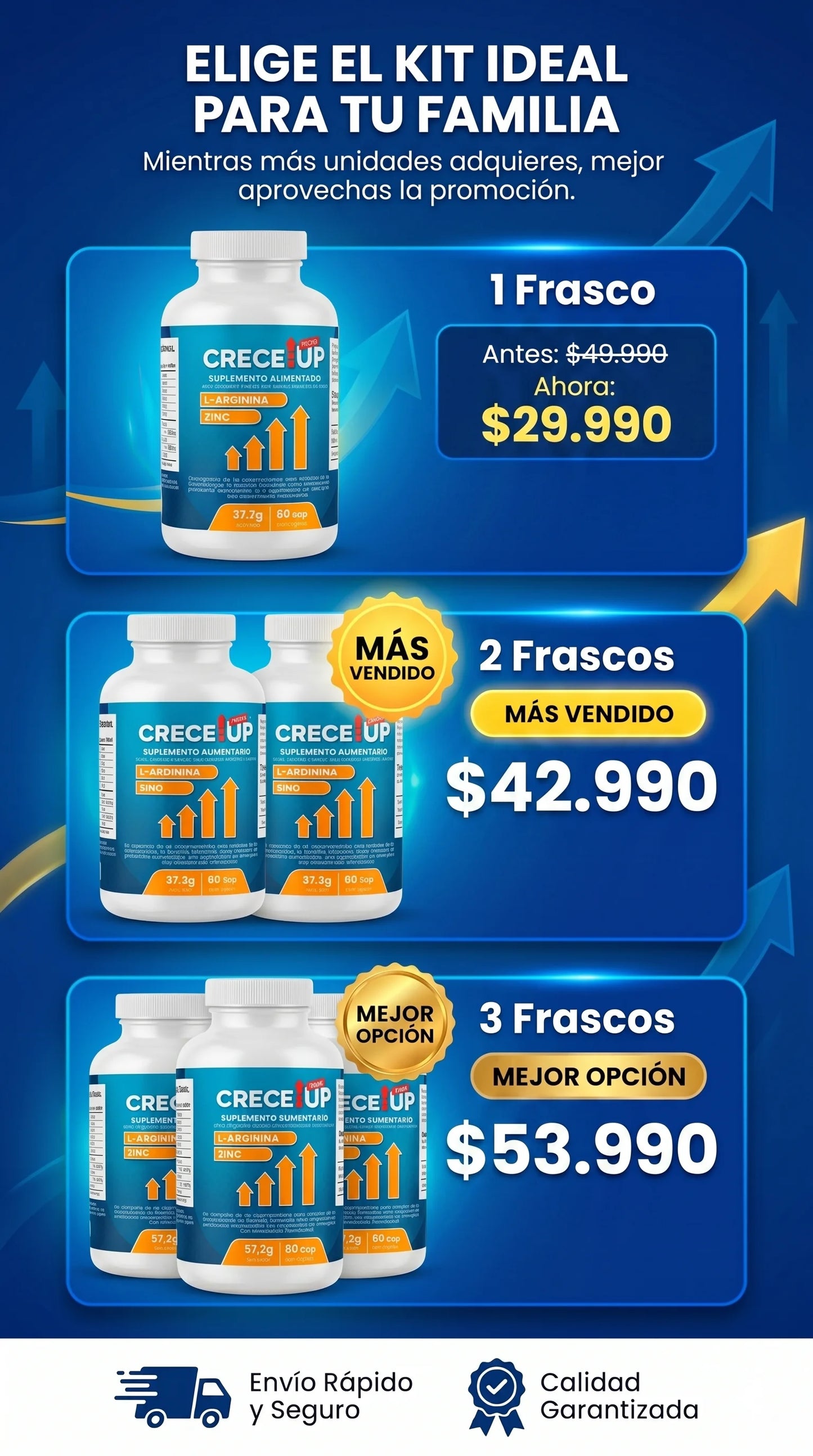 Crece Up Plus™ - Nutrición avanzada para crecer sin límites.