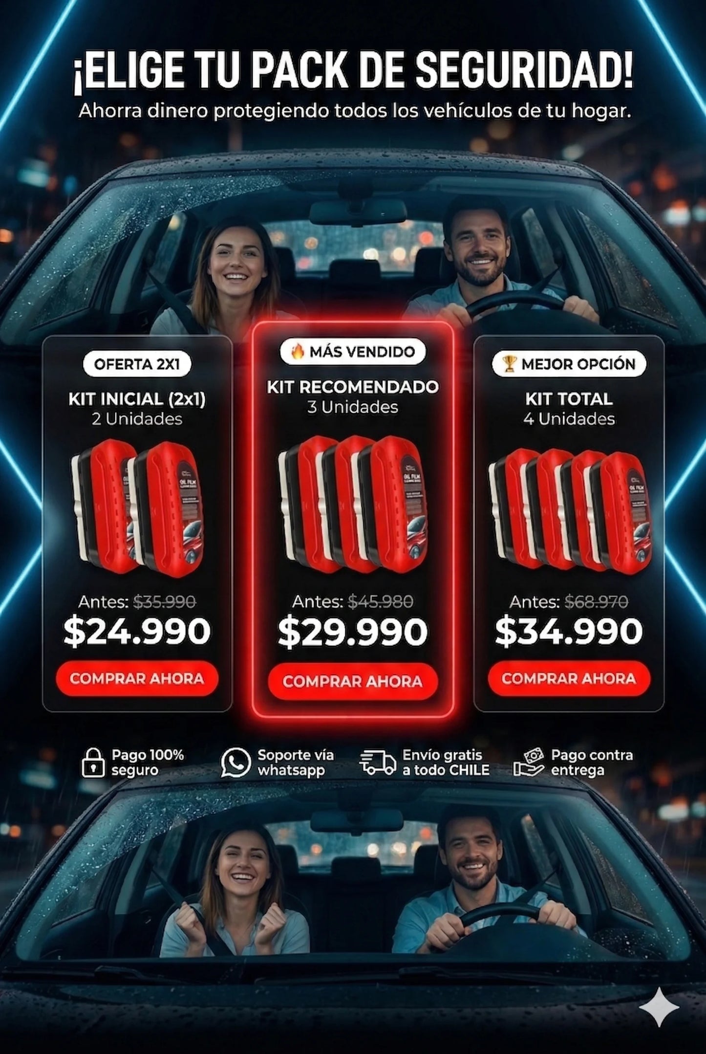 OFERTA 2X1-Esponja OilFilm Crystal™:Seguridad total con cristales siempre invisibles y limpios.
