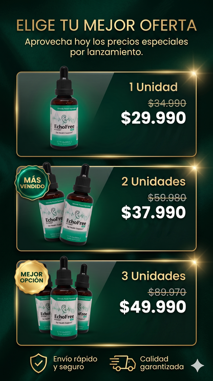 Echofree™- La paz que tus oidos esperaban