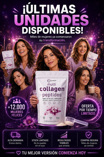 Collagen Peptides™ (450 grs): Piel radiante y articulaciones fuertes de inmediato.