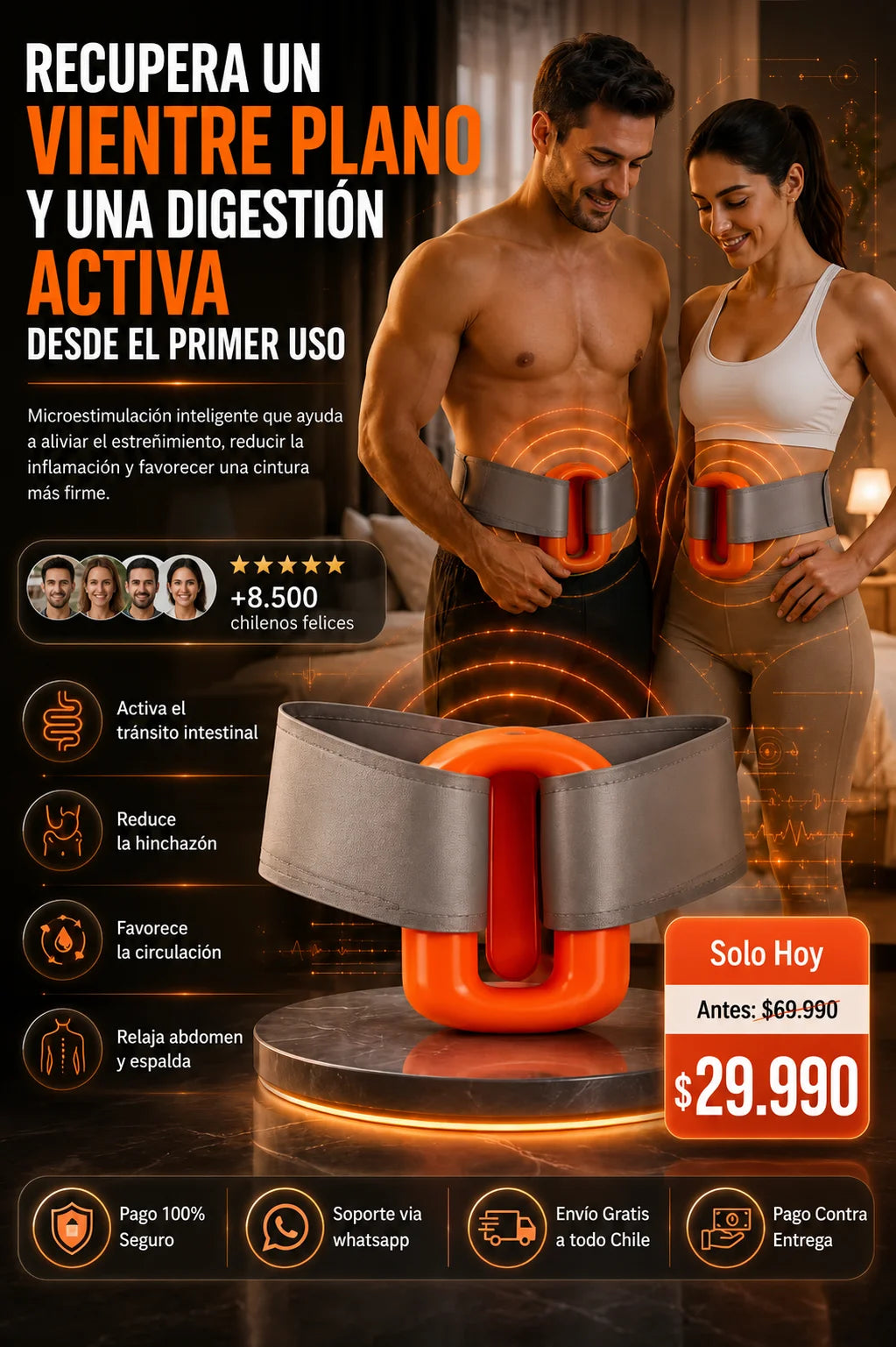 RingBurn™ Quema grasa localizada y esculpe tu figura diariamente.