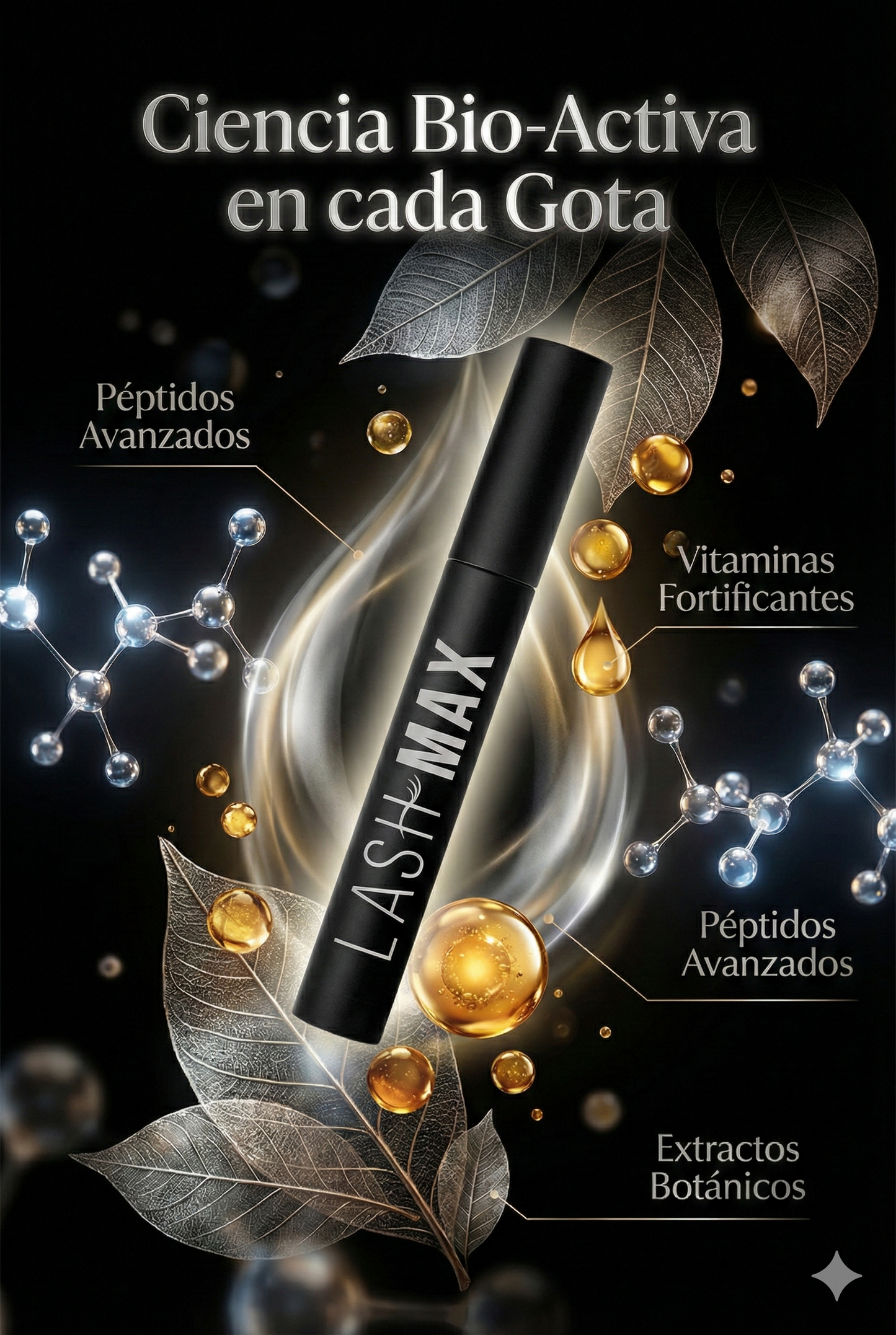 LashMax™ Activa el crecimiento real y olvida las postizas (Caja con 2 serúm)