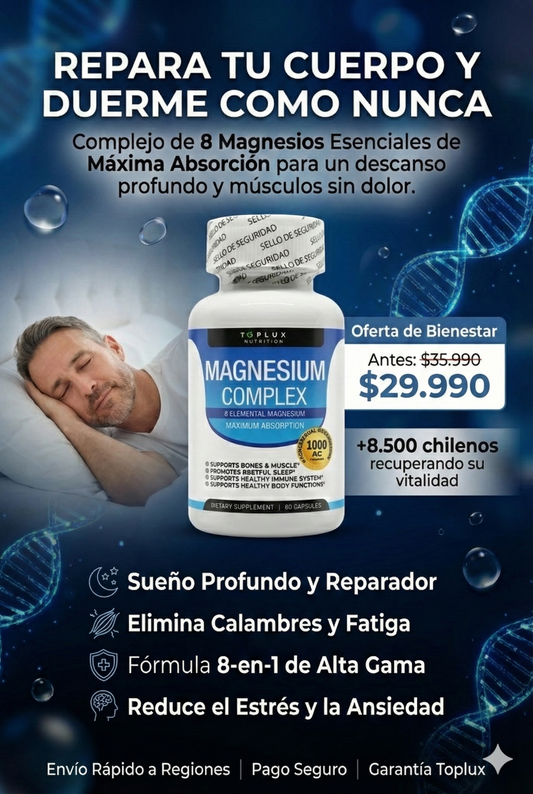 MAGNESIO COMPLEX 1000 MG-8 MAGNESIOS EN 1