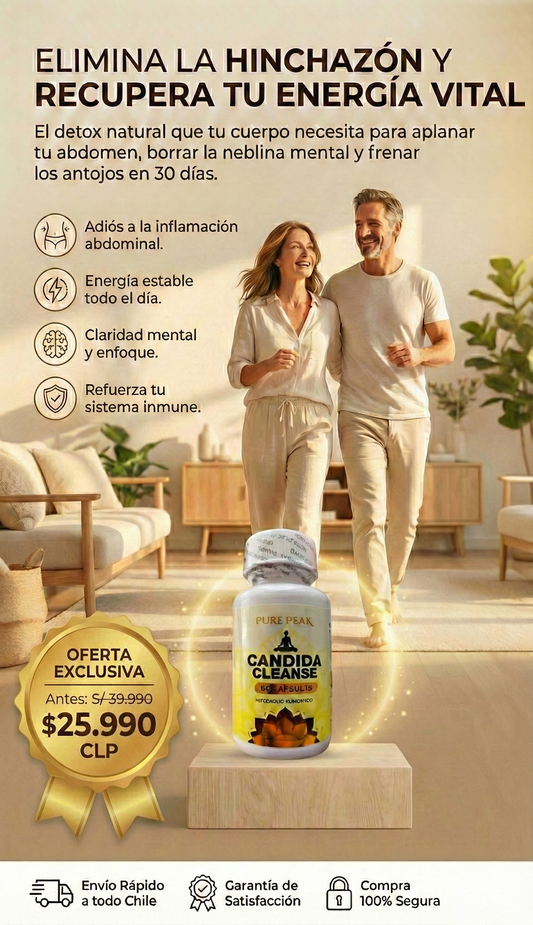 Pure Peak- Candida Cleanse-™: Transforma tu vida y Recupera tu energía perdida