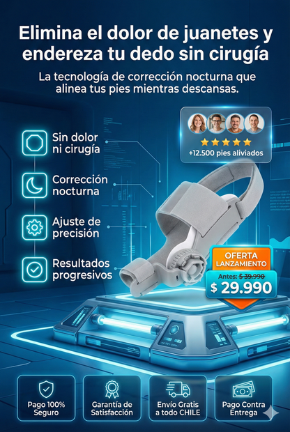 FlexToe™ – Corrige tus juanetes mientras duermes