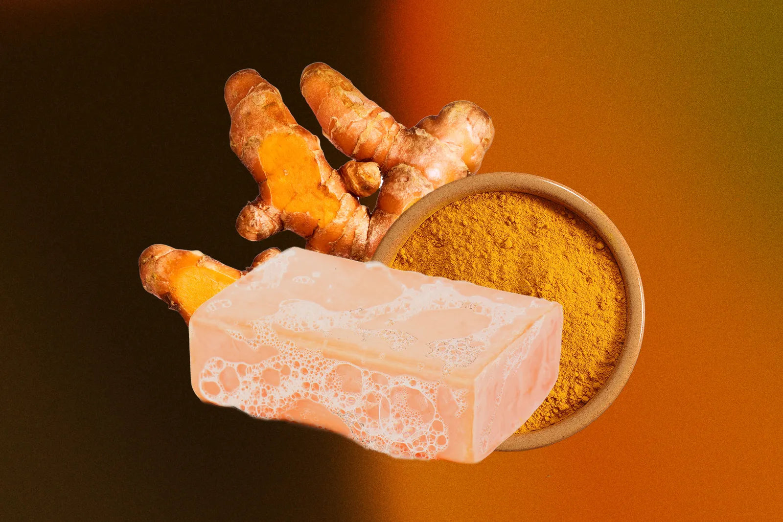 Jabón de cúrcuma natural  (Pack 2 unidades)