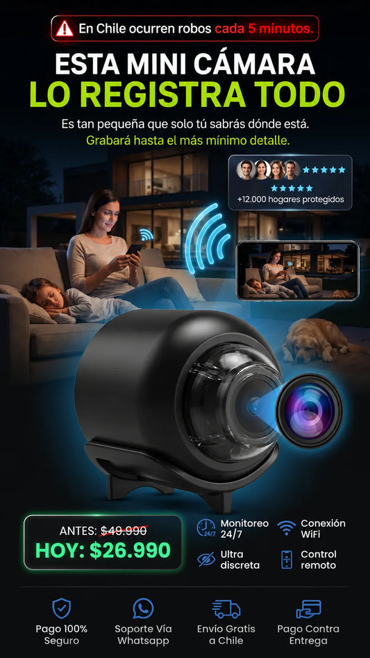 DiscretCam™: Vigila lo que mas quieres en tiempo real.